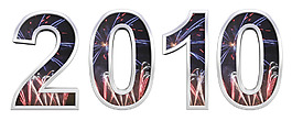 銀2010新年孤立在白色的背景