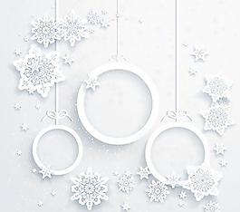 美麗的雪花圣誕節(jié)矢量素材06