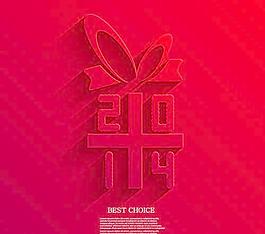2014圣誕紅背景矢量集06