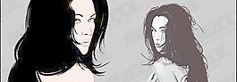 性感女性矢量素材