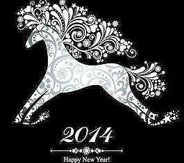 2014的圣誕節(jié)裝飾元素矢量圖01