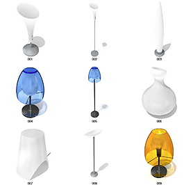 水晶燈具模型