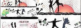 人時尚剪影元素矢量素材