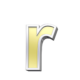 小寫(xiě)字母的字母組的金鉻框架