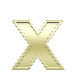 小寫字母從閃亮的金框字符集