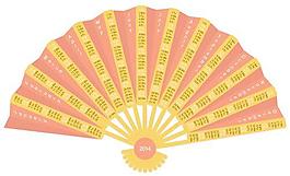 精致的2014日歷創意設計矢量圖03