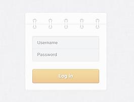 創(chuàng)造性的登錄界面PSD