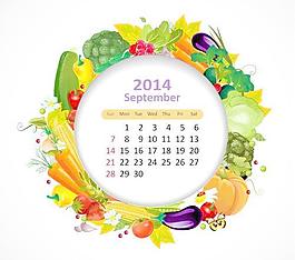 2014日歷矢量巨大集合56