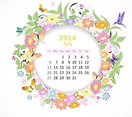 2014日歷矢量巨大集合54