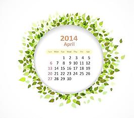 2014日歷矢量巨大集合51