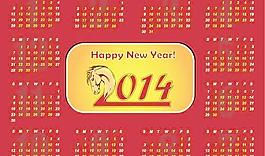 2014日歷矢量巨大集合31