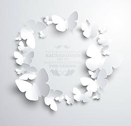 纸蝴蝶矢量01