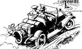舊式汽車的剪輯藝術