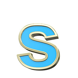 小寫字母從綠松石金框字符集