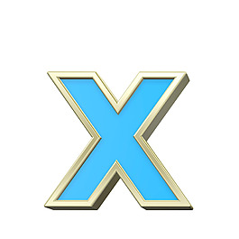 小寫字母從綠松石金框字符集