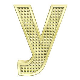 一個(gè)小寫字母的字符集滾花金