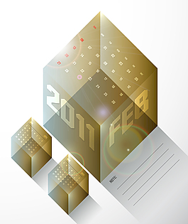 2011—二月日歷設(shè)計(jì)