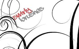 旋轉線條筆刷 下載 photoshop筆刷                                                 我愛photoshop