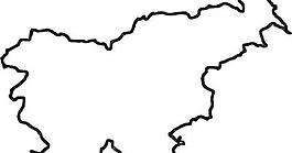 斯洛文尼亞地圖（在歐洲）的剪輯藝術(shù)