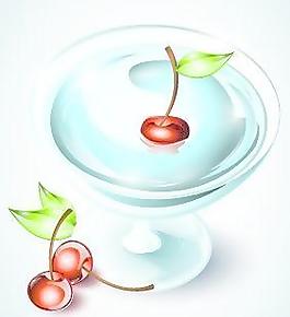 玻璃食品矢量圖04