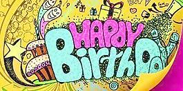 搞笑生日快樂矢量背景03