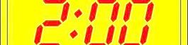 數(shù)字鐘2:00剪貼畫