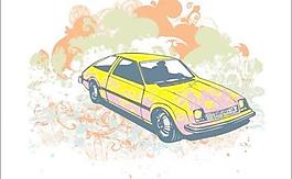 復古汽車矢量垃圾插圖