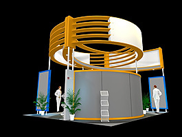 首创展览展厅3D立体模型