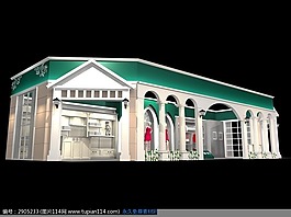 歐式婚紗展廳3D模型