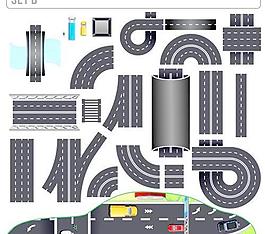 創(chuàng)新的道路設(shè)計(jì)元素矢量圖02