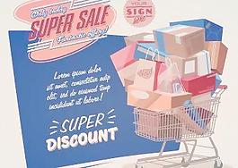 促銷海報(bào)設(shè)計(jì)矢量圖03