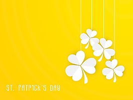ST幸福patrciks日慶祝活動的傳單