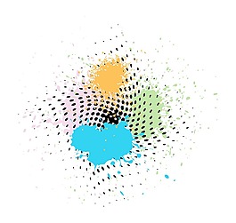 矢量垃圾半色調飛濺