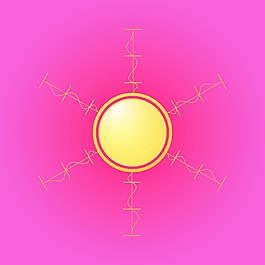 摘要裝飾太陽圖標(biāo)