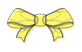 絲帶蝴蝶結(jié)圖