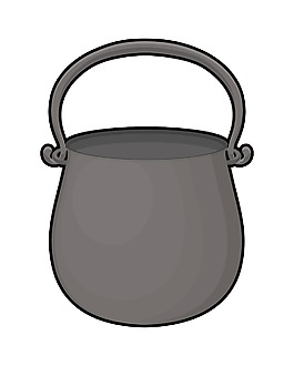 黑色的容器