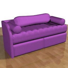 紫色沙發(fā)3D模型