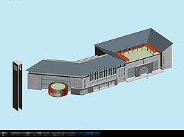 古典風格公建建筑模型