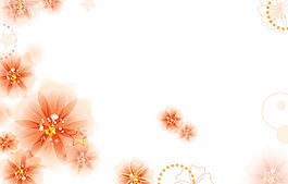 橙色花朵背景設(shè)計(jì)