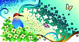 花紋圖案設(shè)計矢量素材
