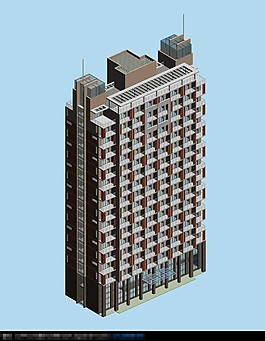 住宅樓建筑模型