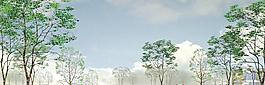建筑PSD背景4