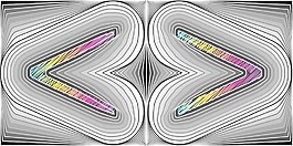 摘要字體矢量插畫