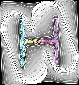 摘要字體矢量插畫