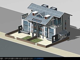 別墅3D建筑模型