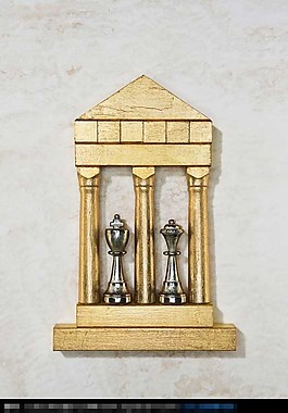 金色建筑模型