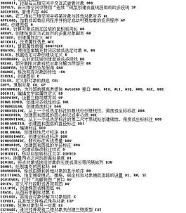 CAD 常用命令中英文對照及其快捷鍵