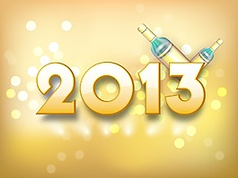 2013快樂的新年賀卡