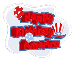 美国生日快乐矢量