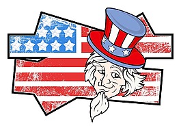 山姆叔叔蹩腳的美國獨立日向量的主題設計